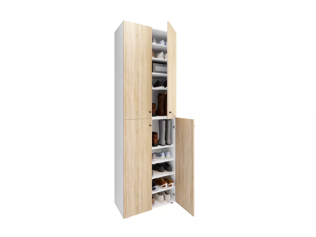 XL Bois Grande armoire à chaussures Lona 10