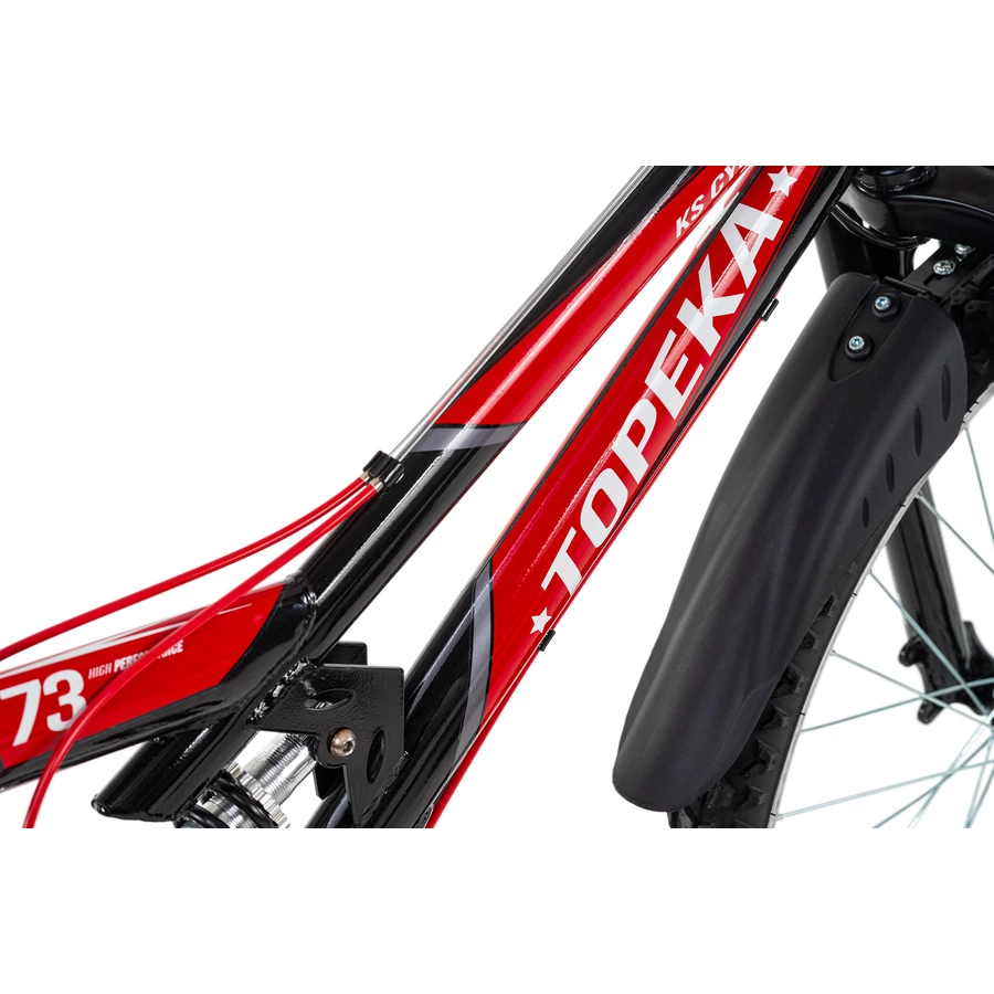 KS Cycling Mountainbike Fully ATB 26 Topeka Schwarz-Rot