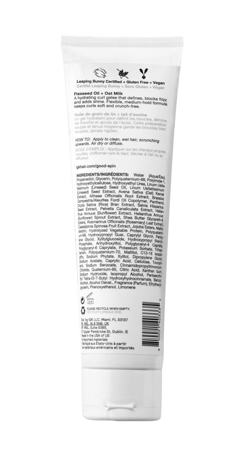 IGK Good Spin Flexible Curl Defining Gelee 140ml