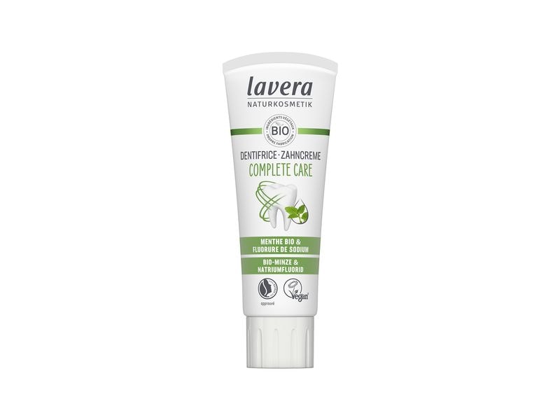 Lavera Zahncreme Complete Care mit Fluorid 75 ml Natürliche fluoridhaltige Zahnpaste für frischen Atem