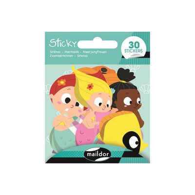 Maildor - 1 feuille gommettes sirènes