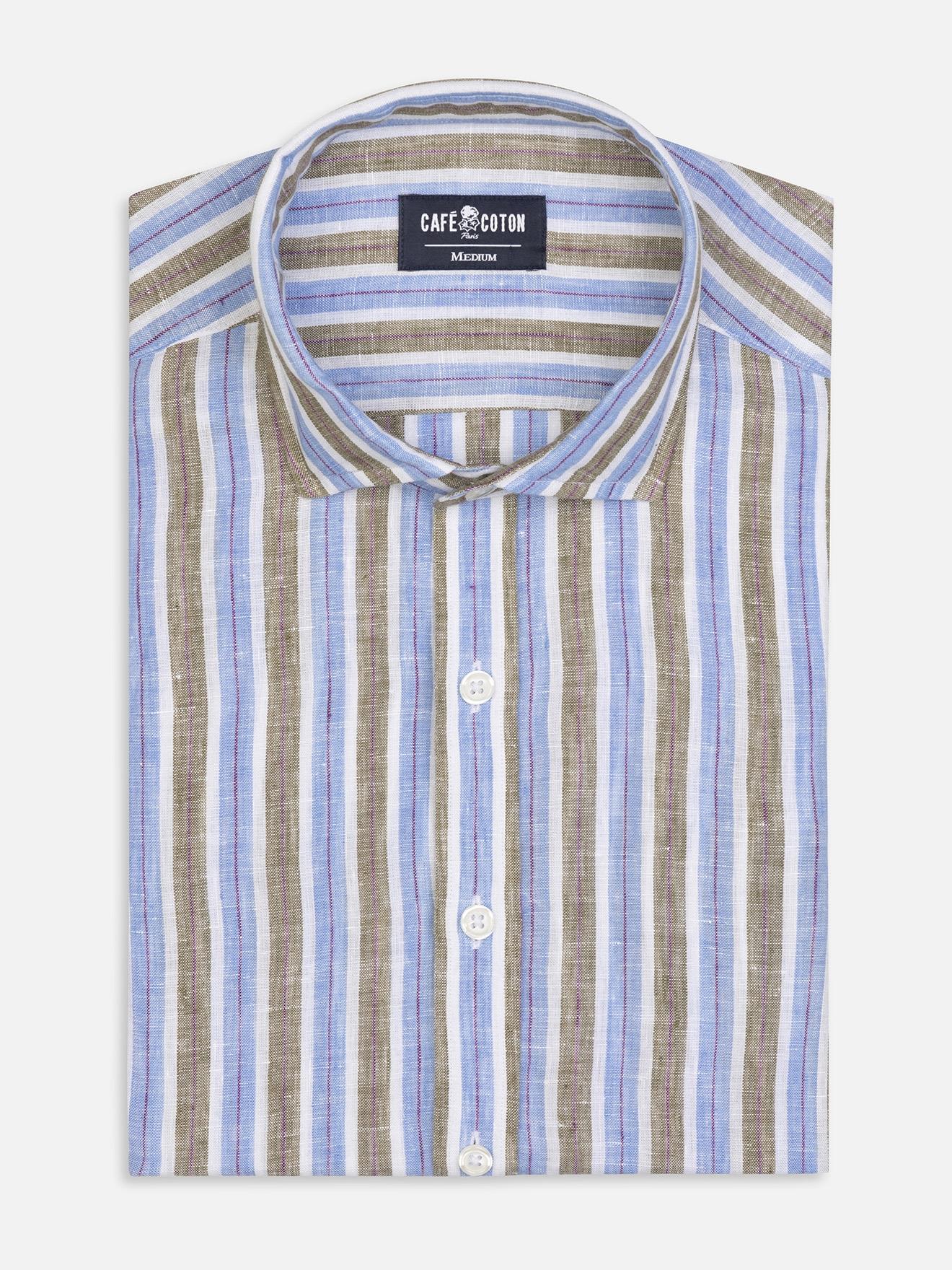 Chemise Robby en lin à rayures