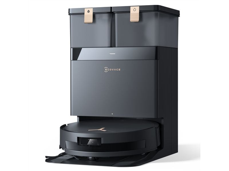 Ecovacs Saug- und Wischroboter Deebot T50 Max Pro Omni Schw Hochleistungs-Saugroboter mit innovativer Wischfunktion und automatischer Absaugstation für eine tiefenreine Reinigung