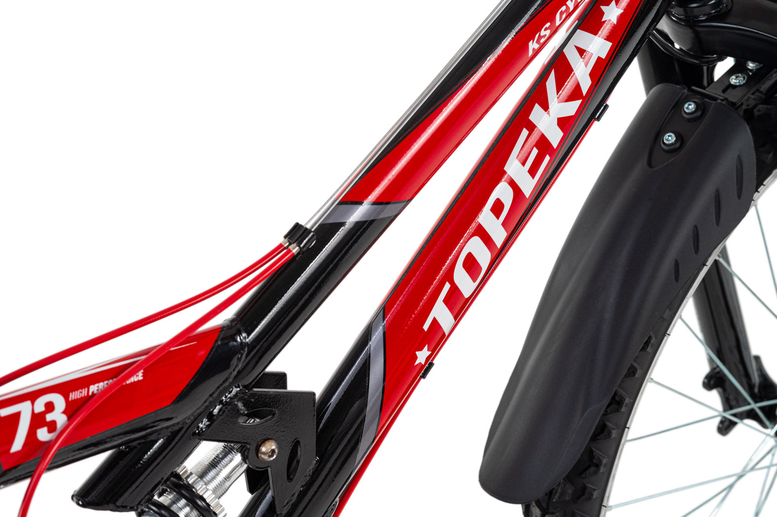 KS Cycling Mountainbike Fully ATB 26'' TOPEKA - schwarz-rot - Rahmenhöhe 48 cm