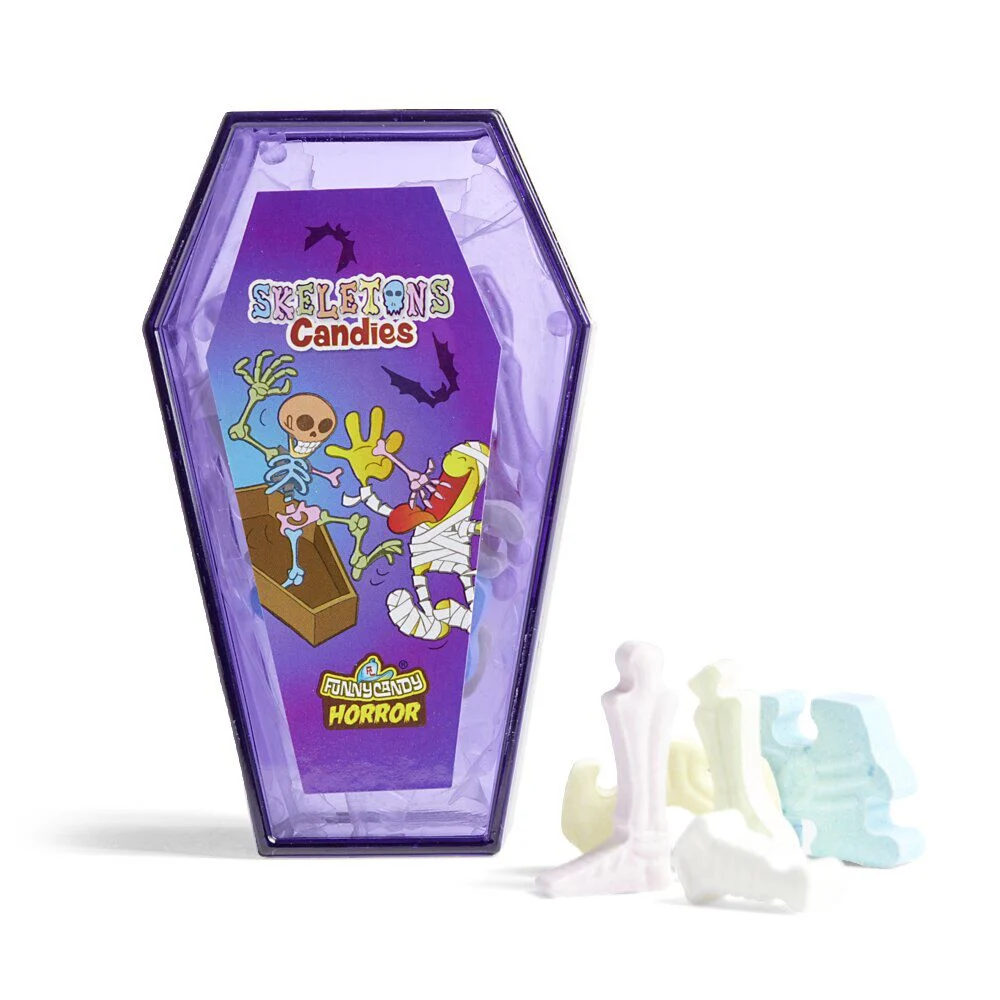 Bonbon Halloween forme squelette