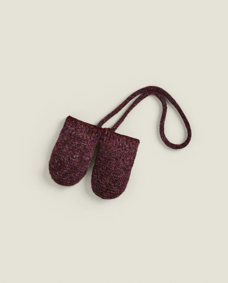Luvas de bebê de alpaca