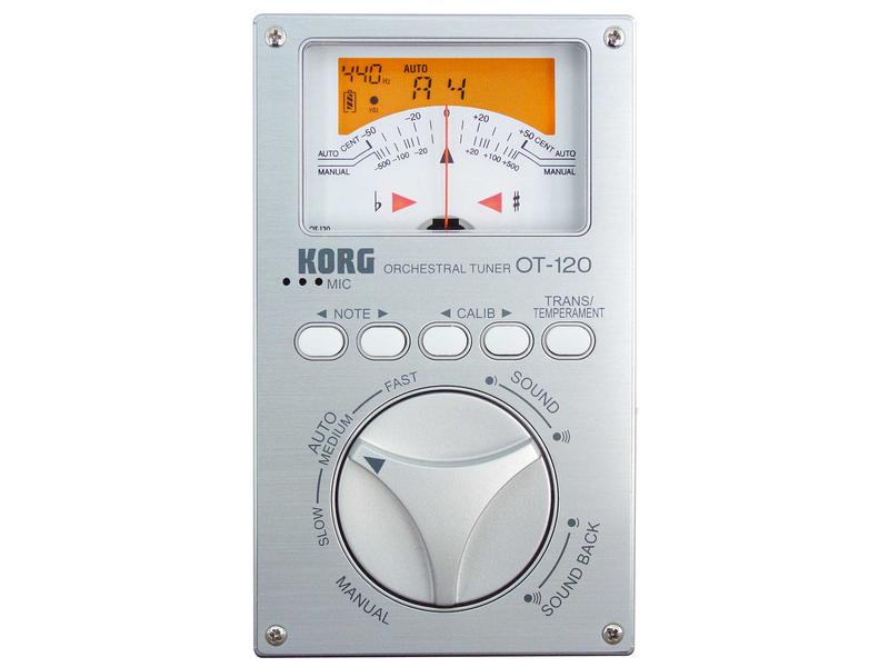 Korg Stimmgerät OT-120 Orchestral Tuner Chromatisches Stimmgerät für Orchester, Blas- und Saiteninstrumente