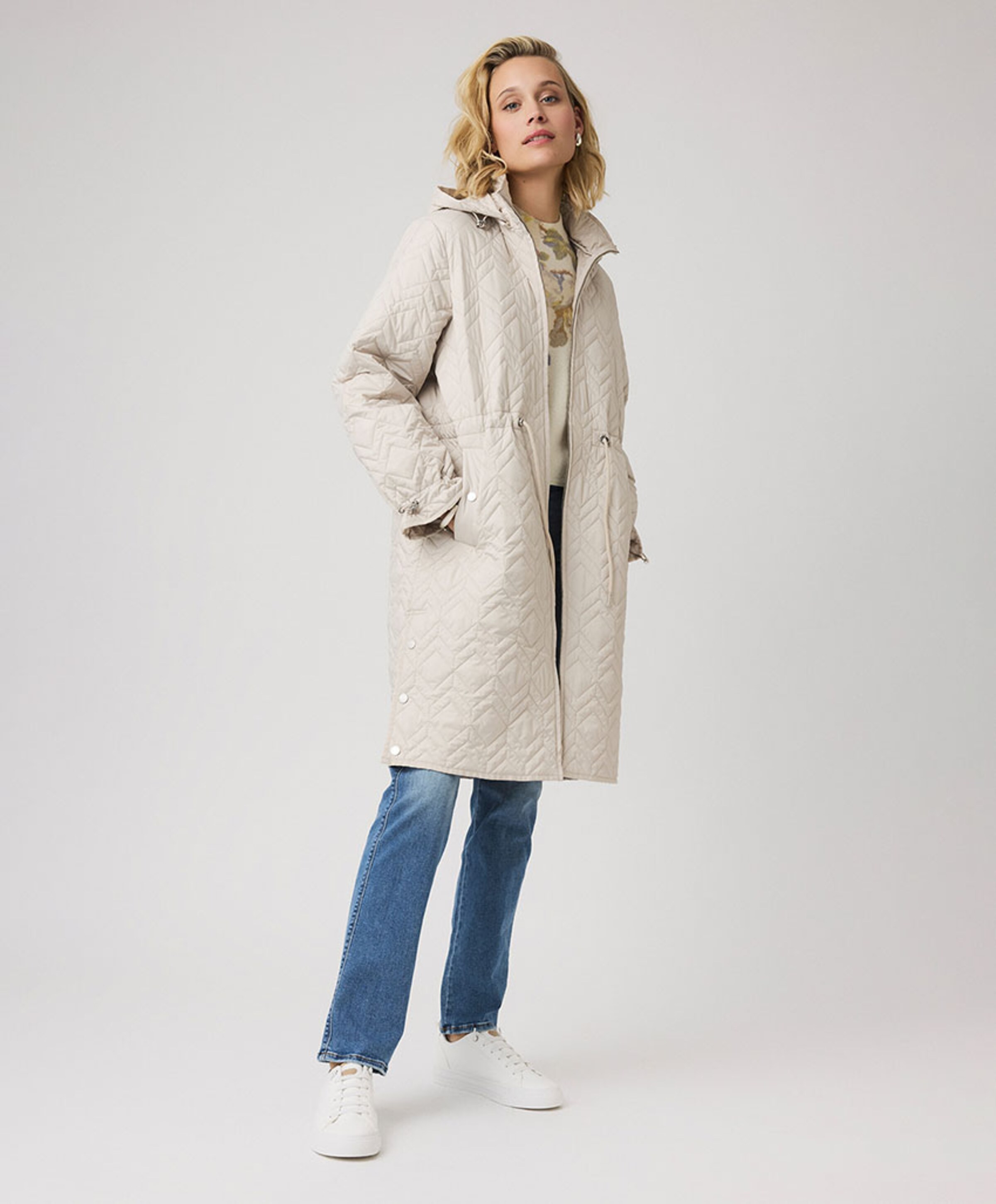 Covered Dames jas beige