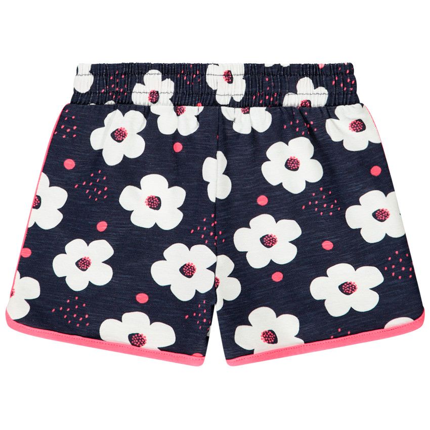 Short en jersey imprimé pour fille - Bleu marine