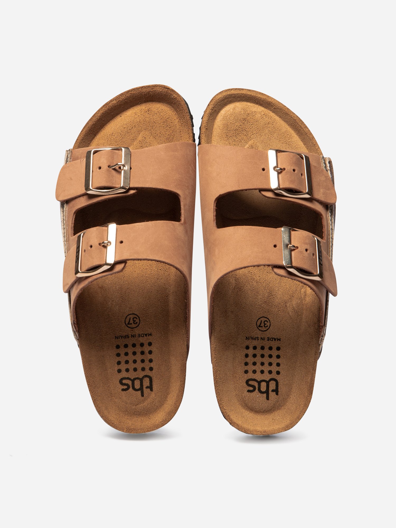 Mules Femme Confort Cuir Marron