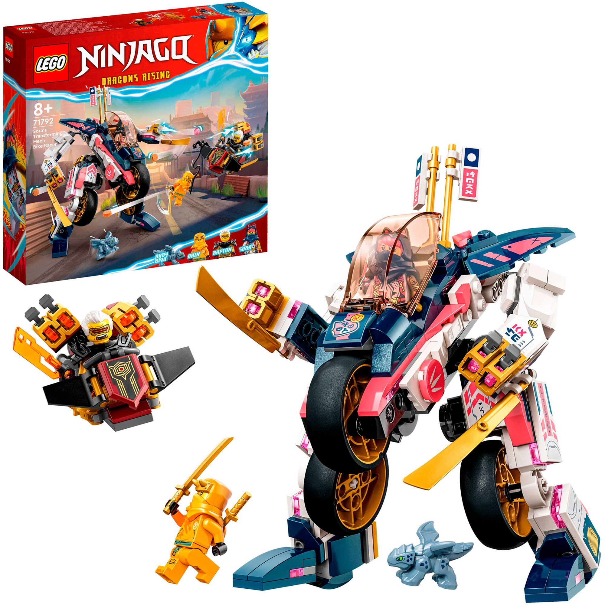 LEGO Konstruktionsspielzeug Ninjago Soras Mech-Bike