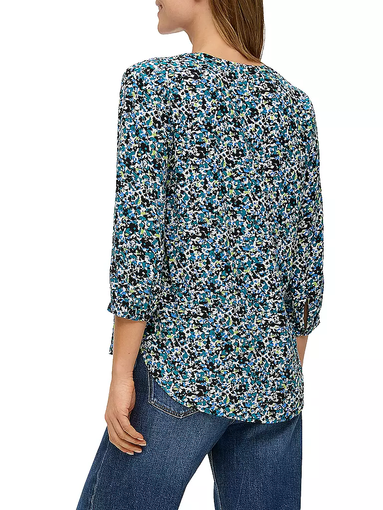 S.OLIVER Blusenshirt  schwarz