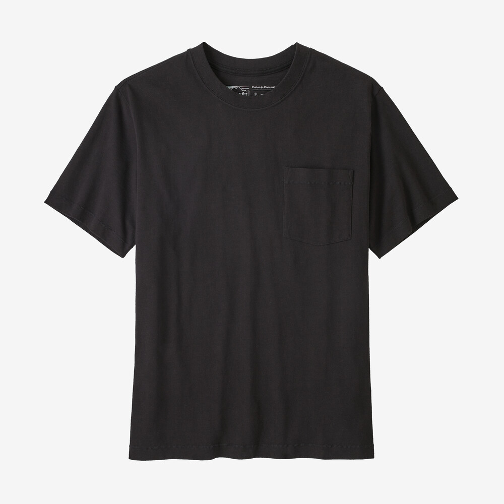 Herren-Baumwoll-T-Shirt mit Brusttasche, mittelschwer, in der Farbe Conversion.