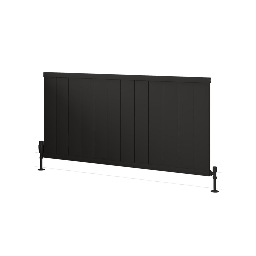 Eastbrook Kingswood paneelradiator 120x60cm 1277W zwart mat