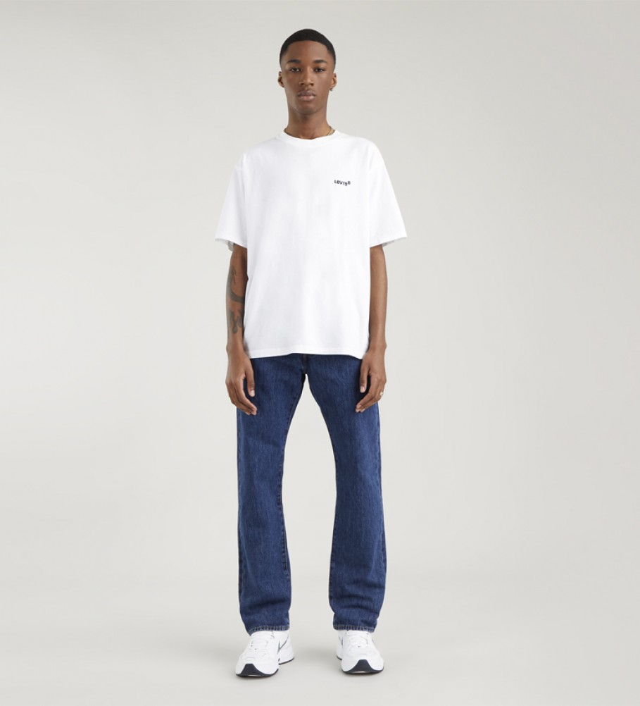 Calça jeans Levi's 501 Original stonewash azul
