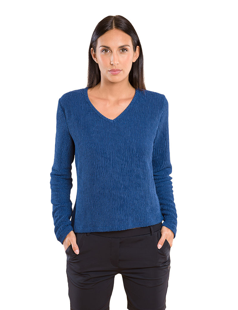 HBT IBIZA PULL BLEU MARINE
