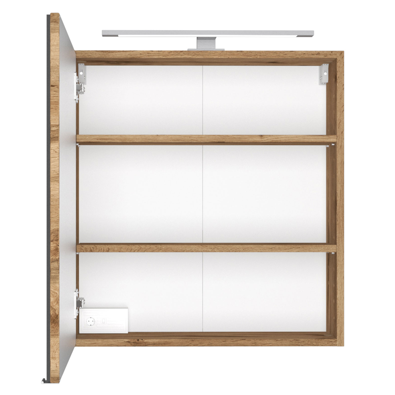 3-teiliges Badmöbel-SetDAVOS - Wotaneiche - 120 cm breit