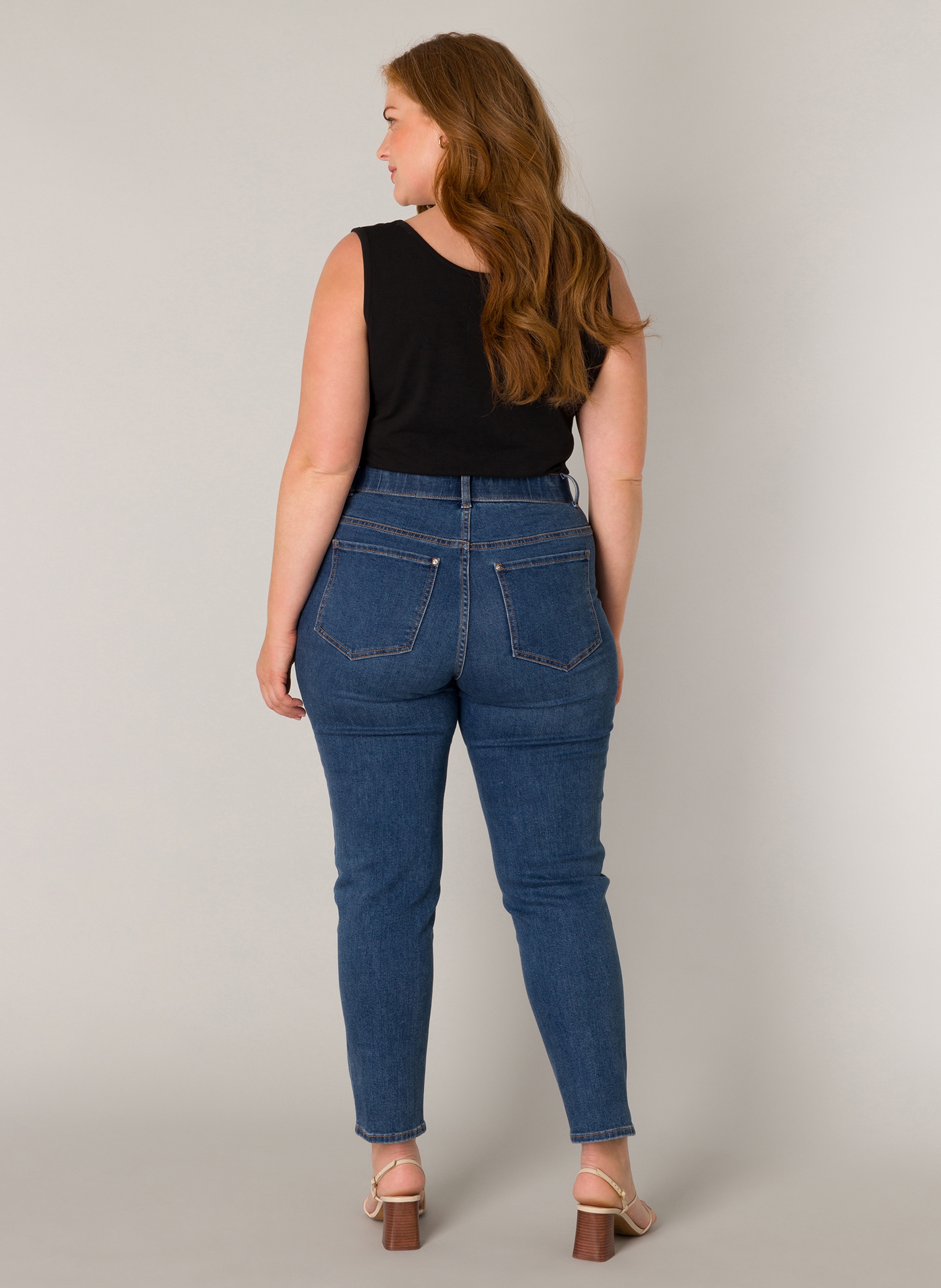 Base Level Curvy Jeggings  in grossen Grössen, mit Gummizug und Stretch