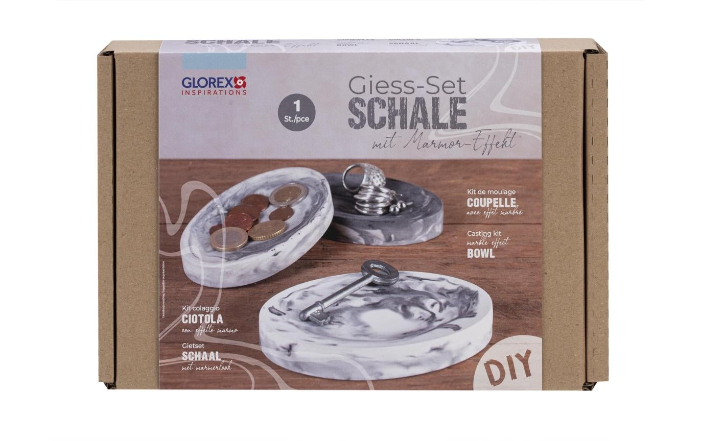 Modellier-Set Schale mit Marmor-EffektGiess-Set als einzigartige Bastelidee