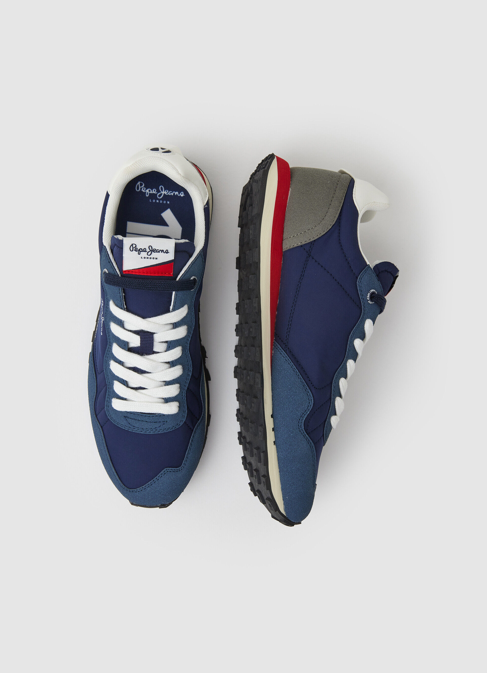 Tênis retrô masculino Natch - azul marinho