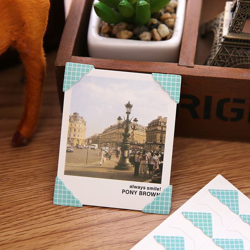 Jun's Journal - Print zelfklevende fotohoeksticker (verschillende ontwerpen) / set