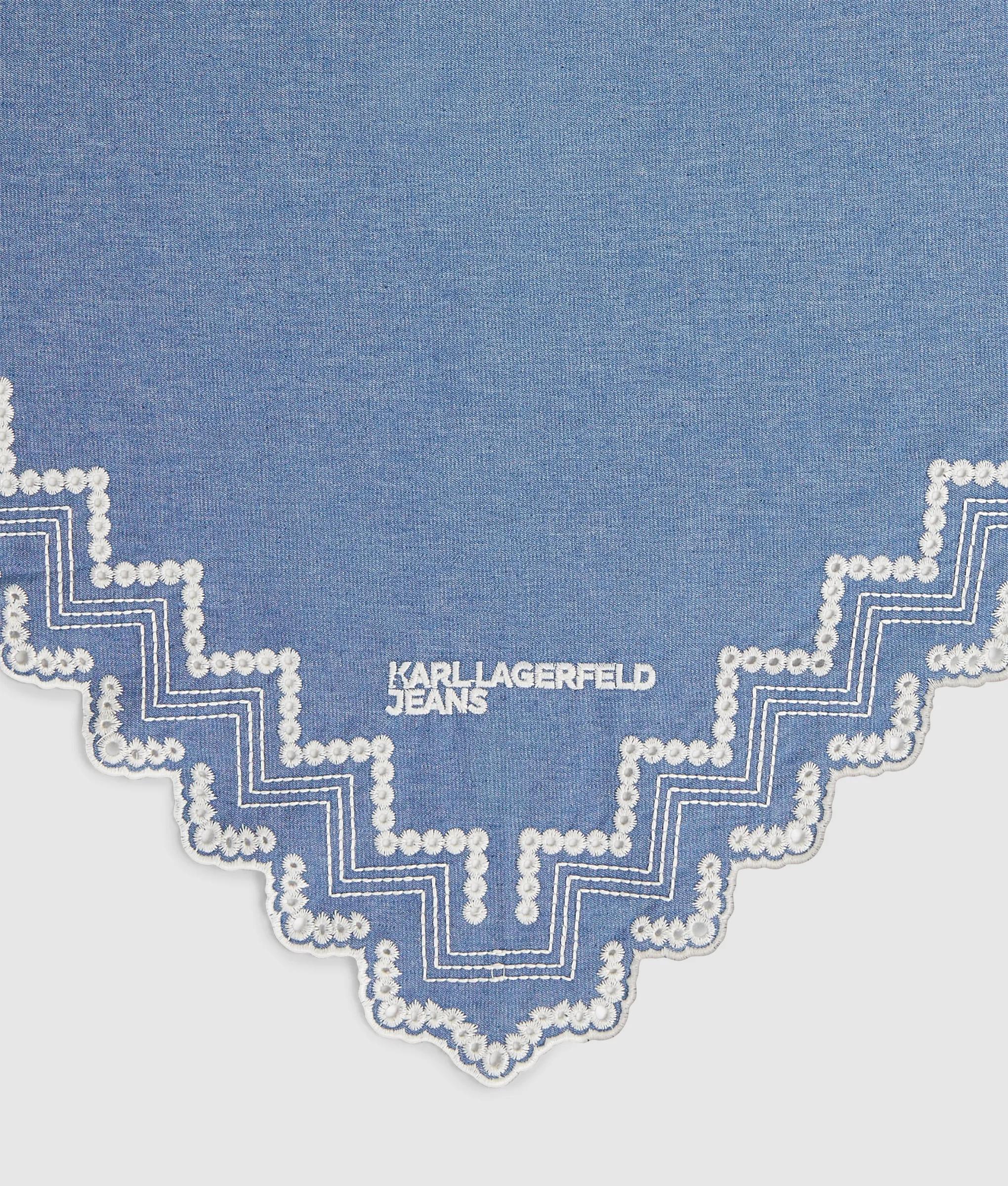 Denim driehoekige bandana sjaal