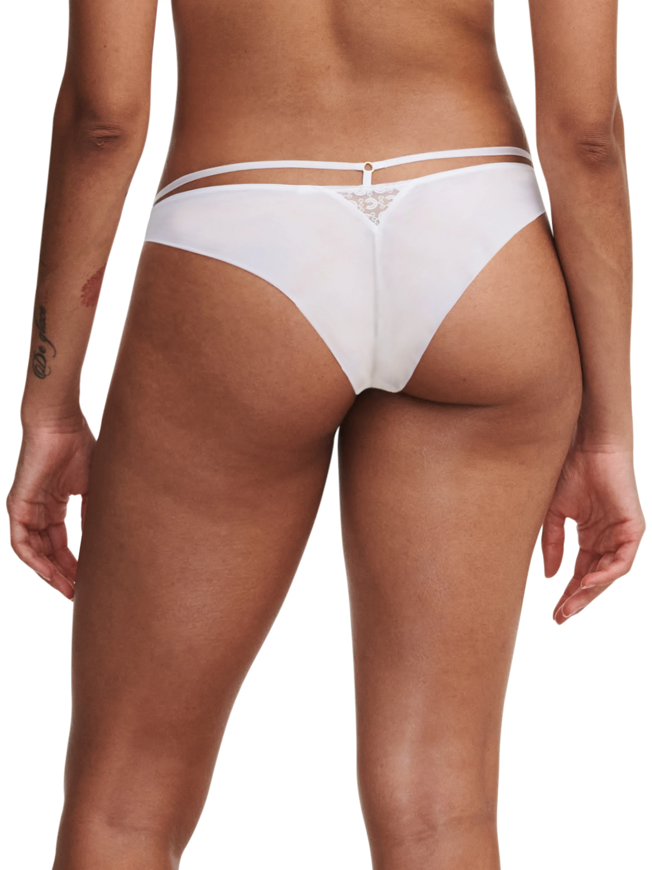 MONOGRAM - Slip dégagé broderie | Blanc