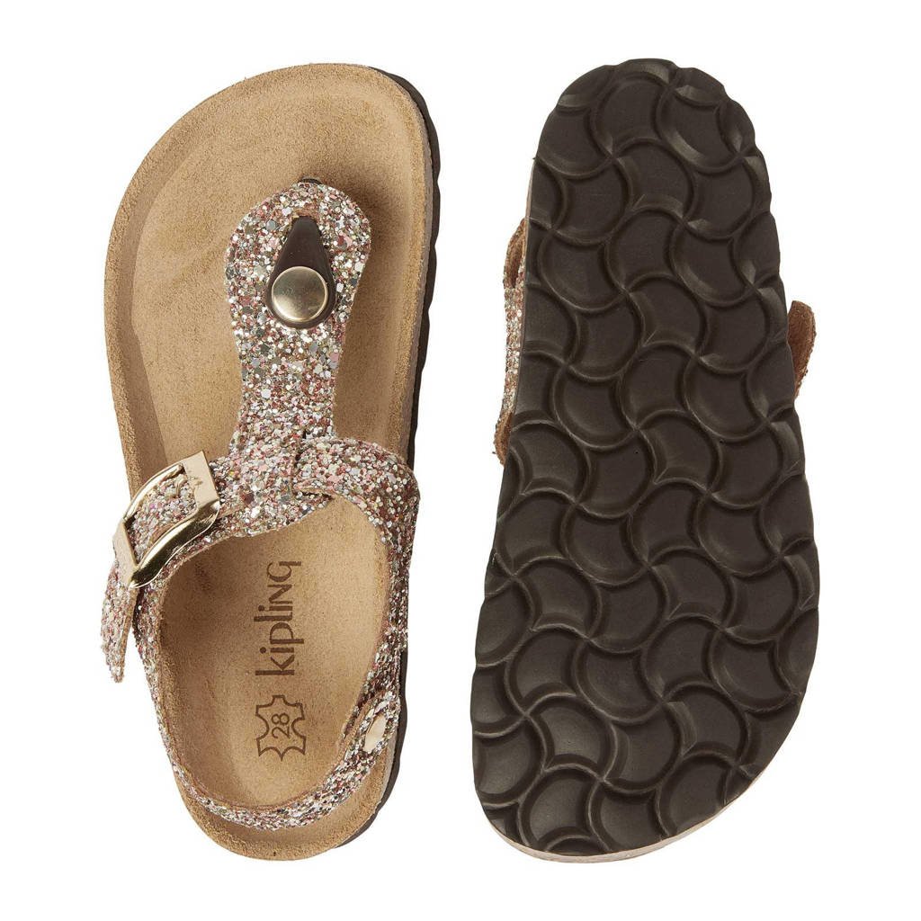 Kipling Madonna 1sandalen met glitters champagne