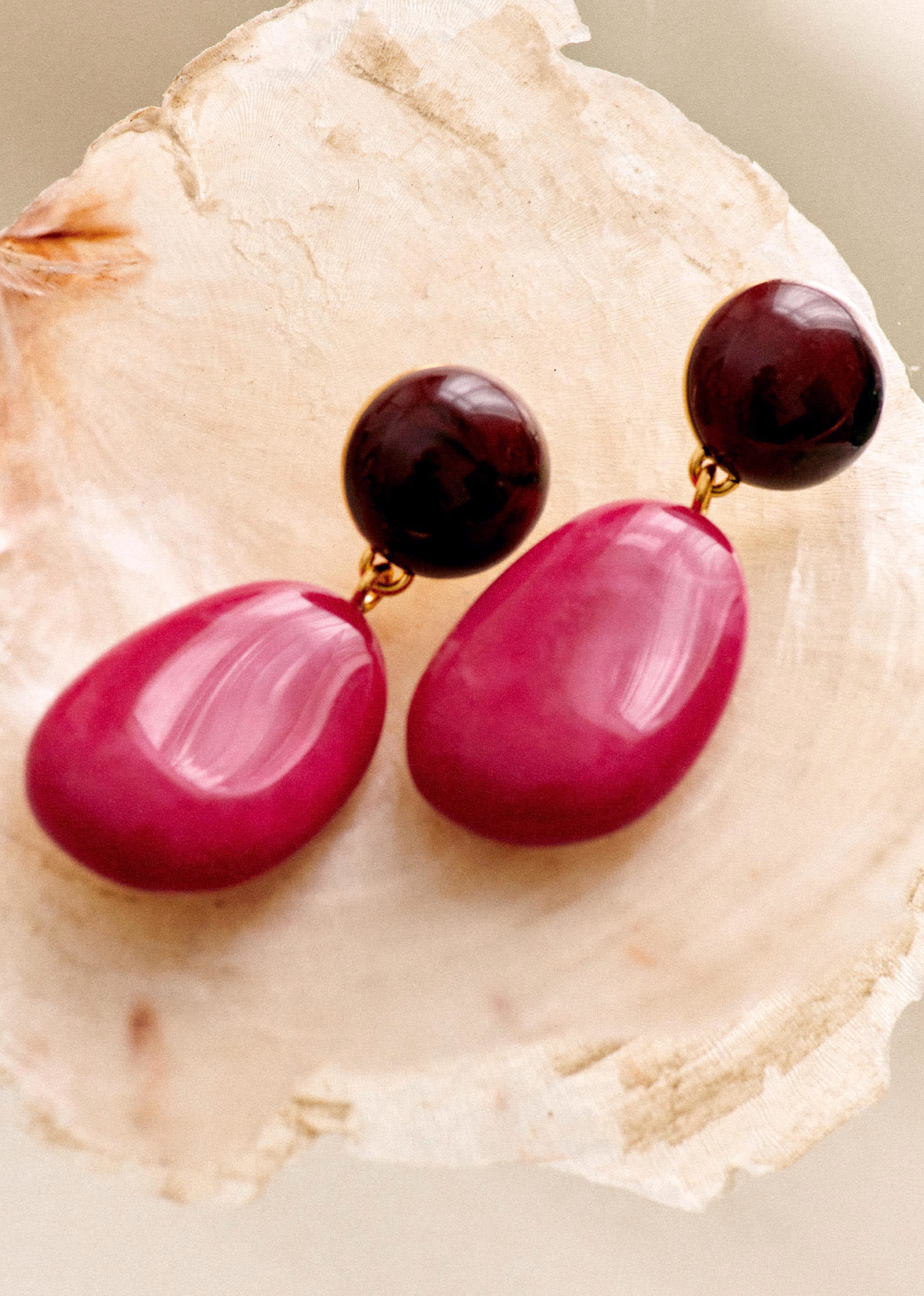 Boucles d'oreilles Lila - Fuchsia multi - E-SHOP/BIJOUX Boucles d'Oreilles 5905794
