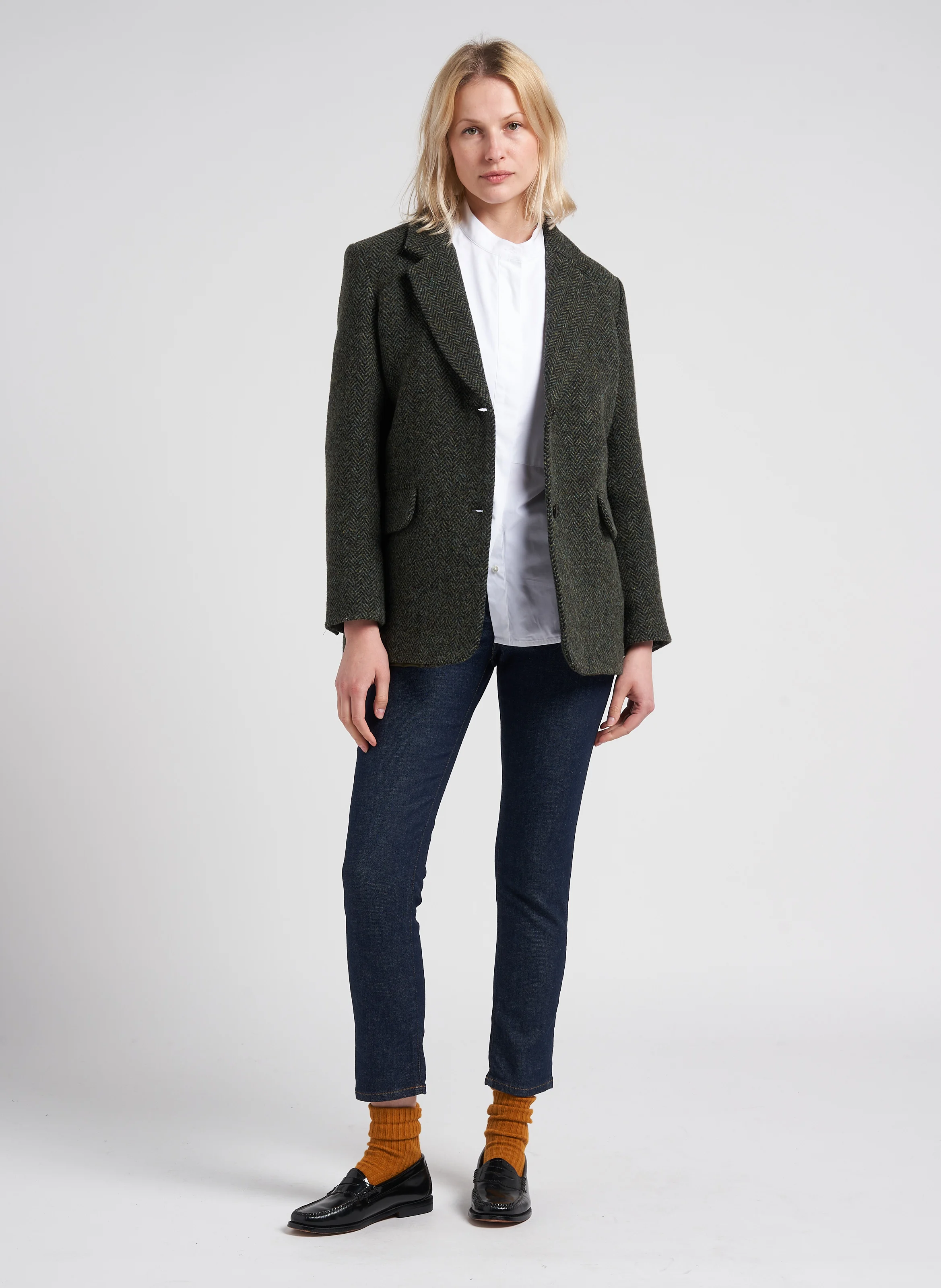 CRYSTAL - Jean slim en coton mélangé | Bleu