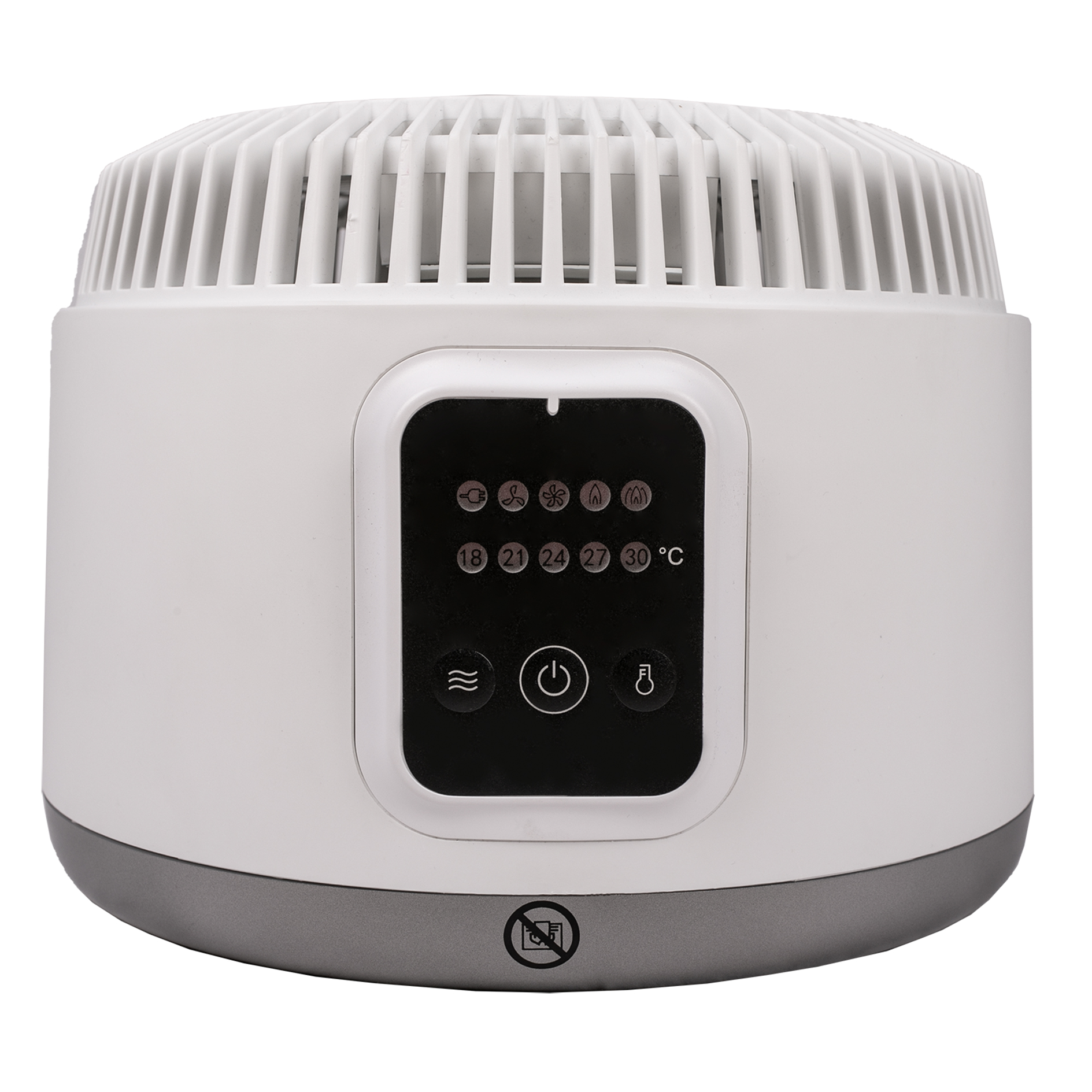 STEBA Ventilator-Heizlüfter - weiß-silber - 2 Leistungsstufen