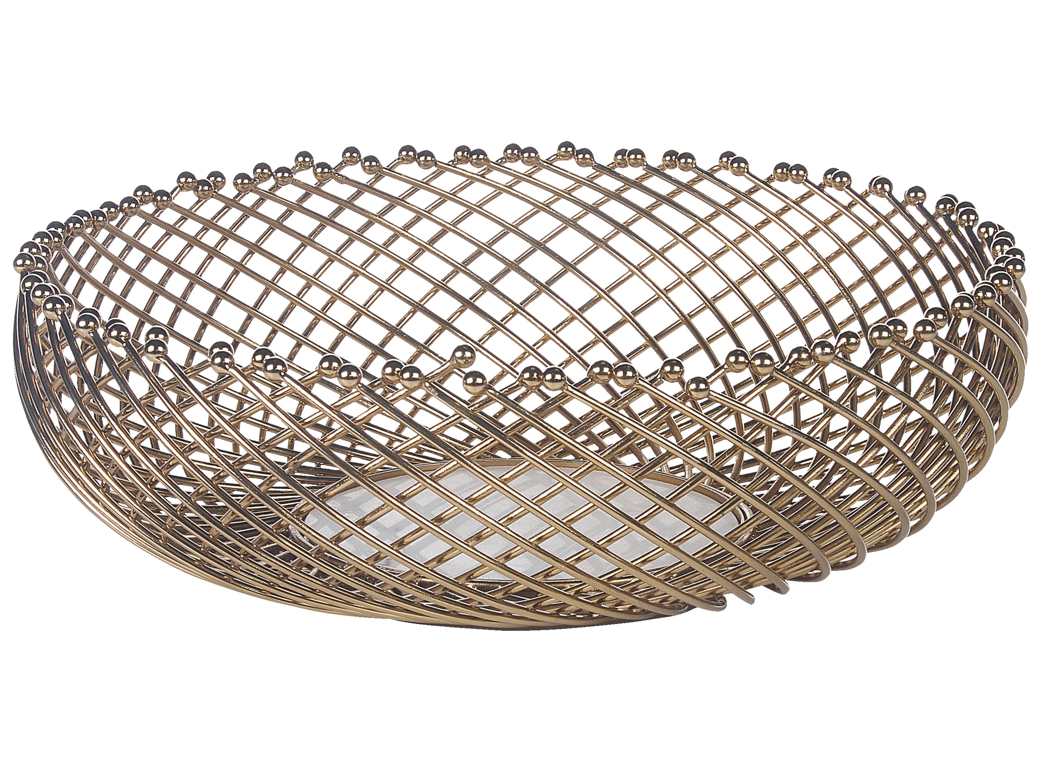 Set van 2 decoratieve schalen BALIUNG Metaal Goud