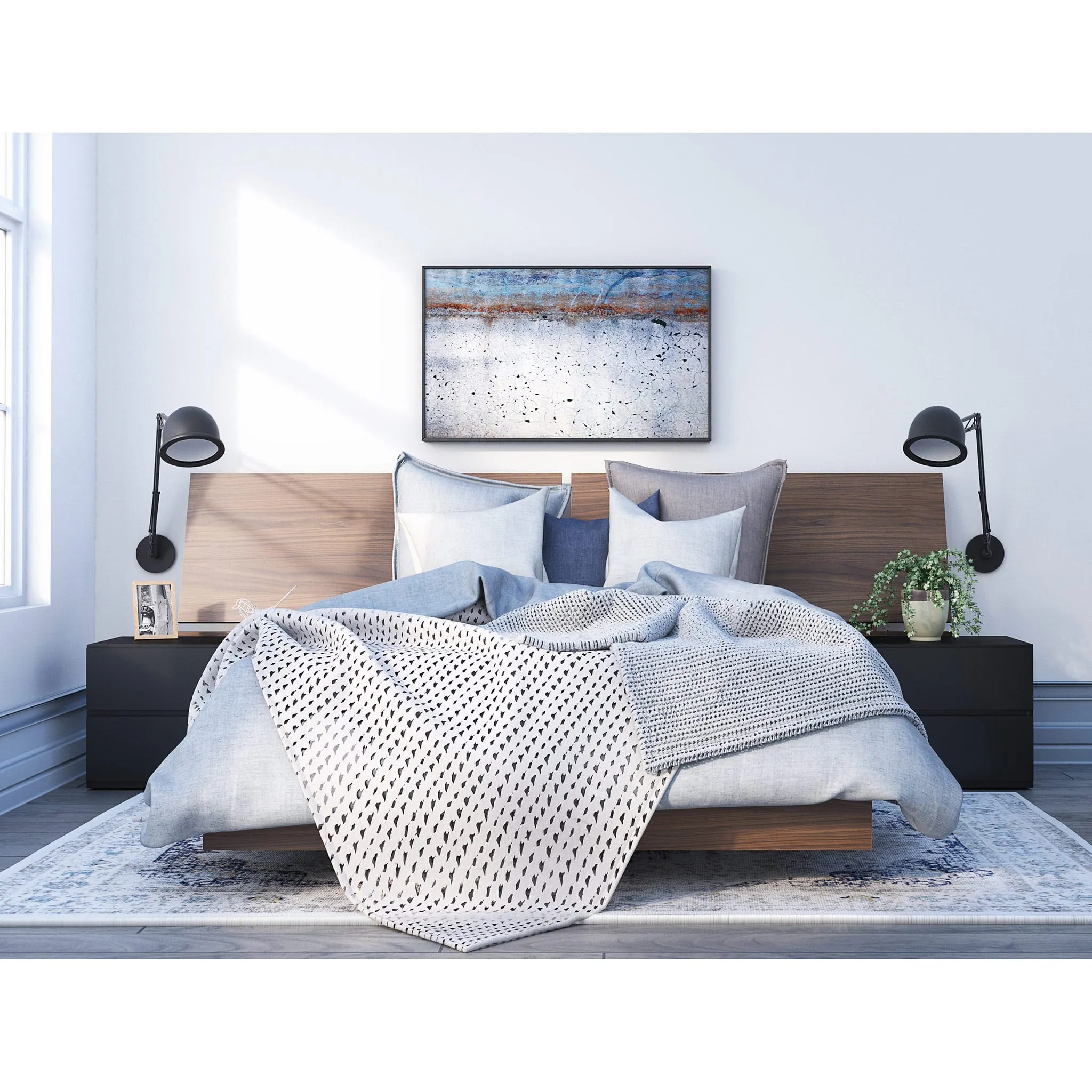 Nexera Table de Nuit Avenue - Noir