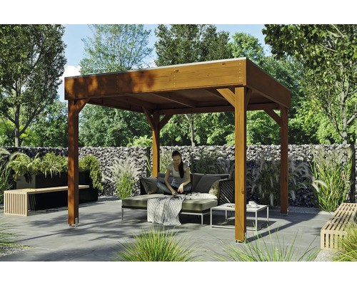 SKAN HOLZ Toulouse Paviljoen 302 x 302 cm walnoot