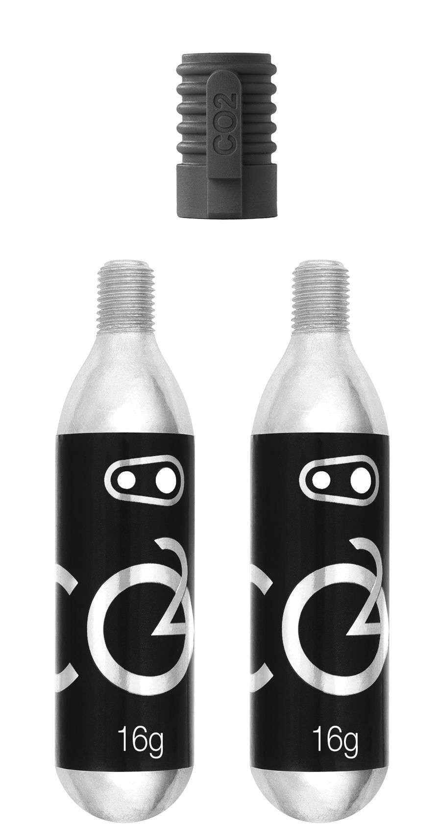 Crankbrothers CO2 Pomp en Patronen met Draad 16g 2 stuks