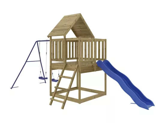 Aire de jeux d'extérieur bois de pin imprégné