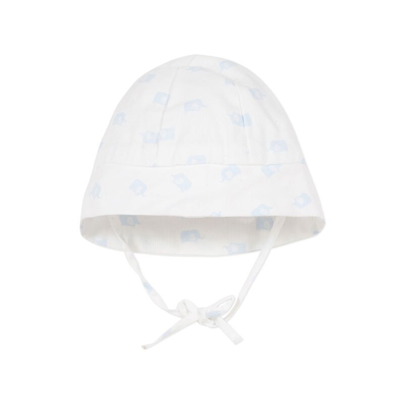 Bob à motifs d'éléphants, coton blanc naissance Absorba Aucune nuance