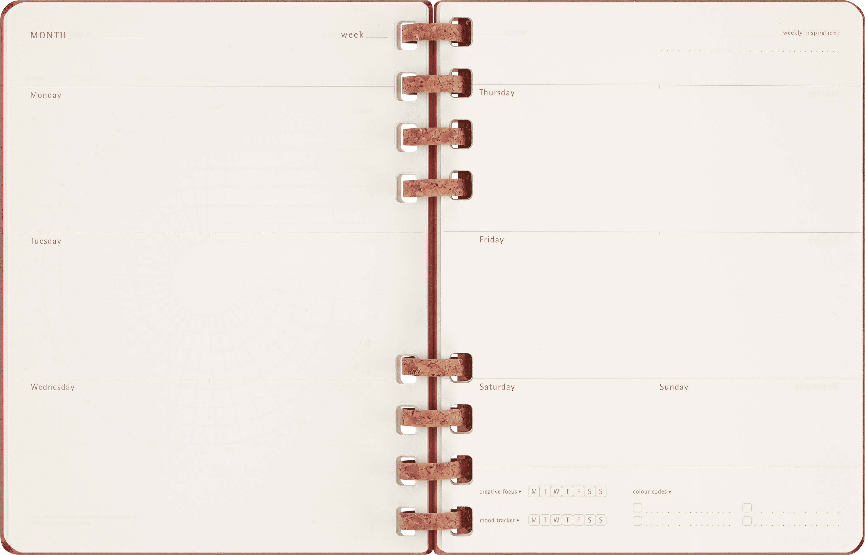Undated Life Planner XL Weekly and Monthly, Spiral