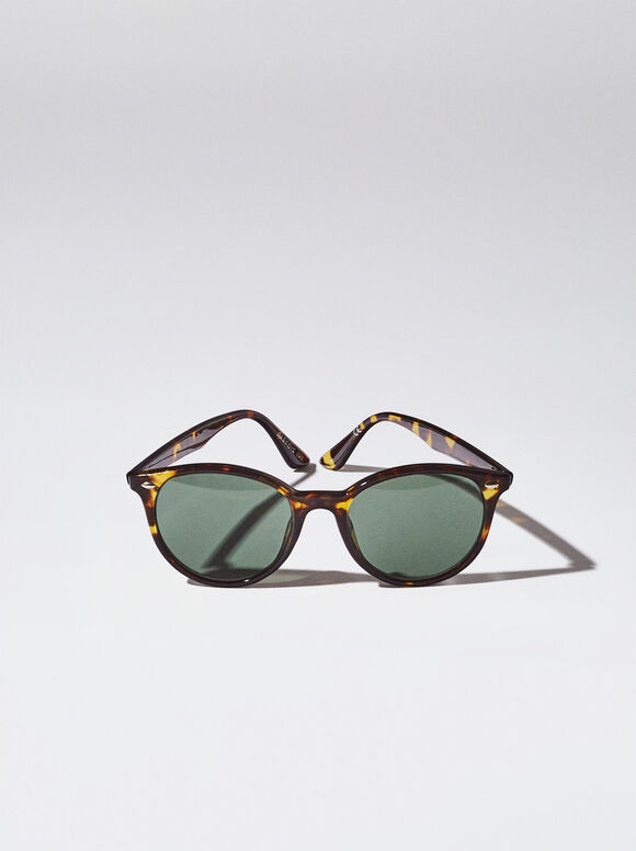 Gafas De Sol Redondas Tortoise - Marrón