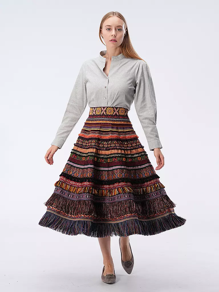 ROCKMACHERIN Trachtenbluse NORA  hellgrau