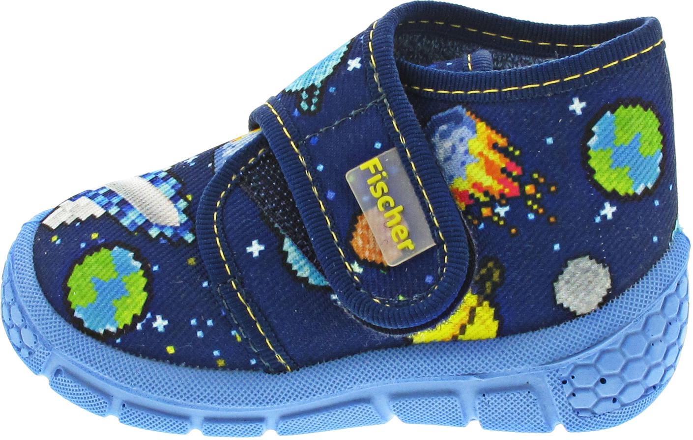 Fischer Markenschuhe Hausschuh blau