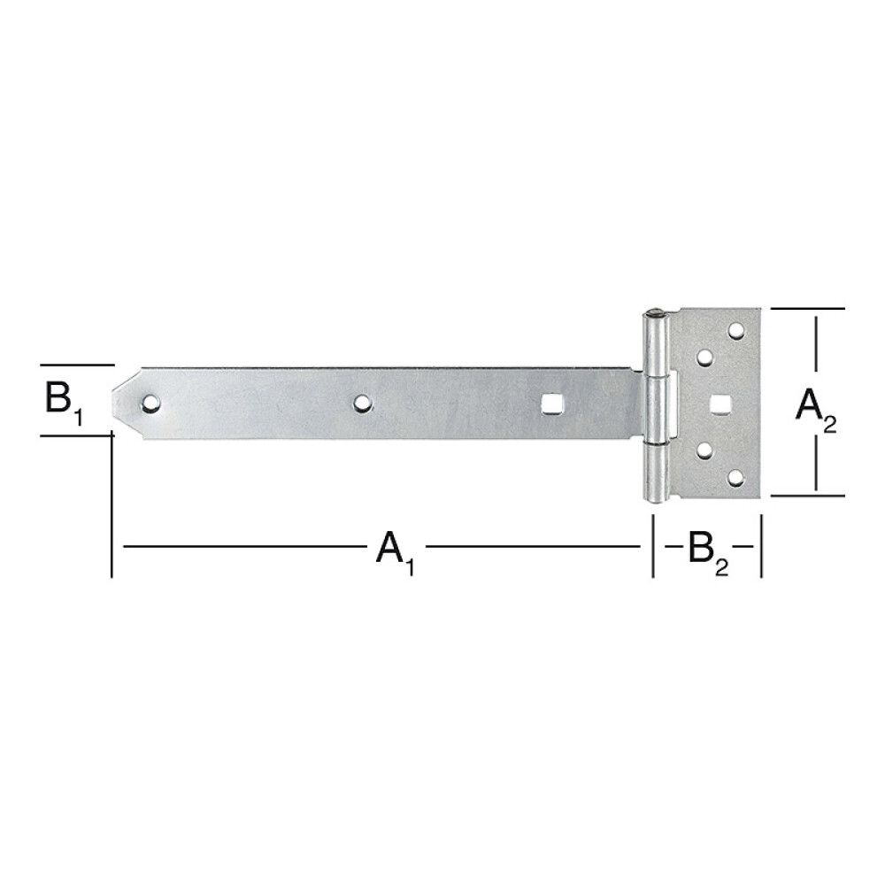 T-HENGSEL VORMANN 300X33MM GALVANISERT
