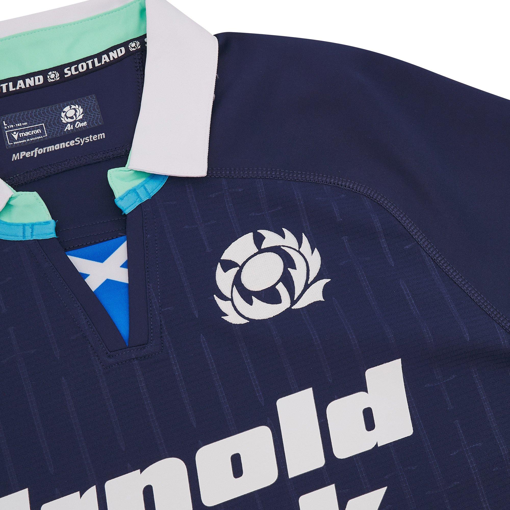 Macron Scotland Rugby Authentic Home Shirt 2024 Adults