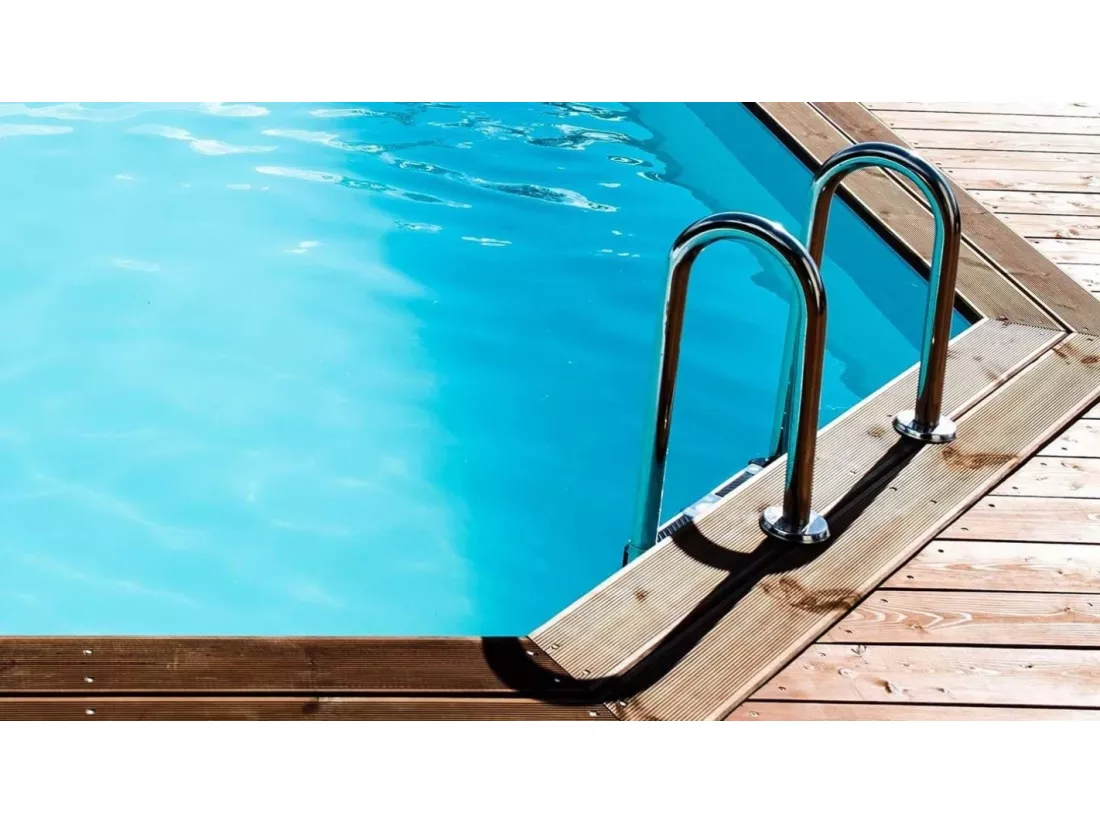Piscine en bois 6,57x4,07 - H.1,20 m - avec filtration et coffre - BAS748OSPI+SZA - ALTANKA
