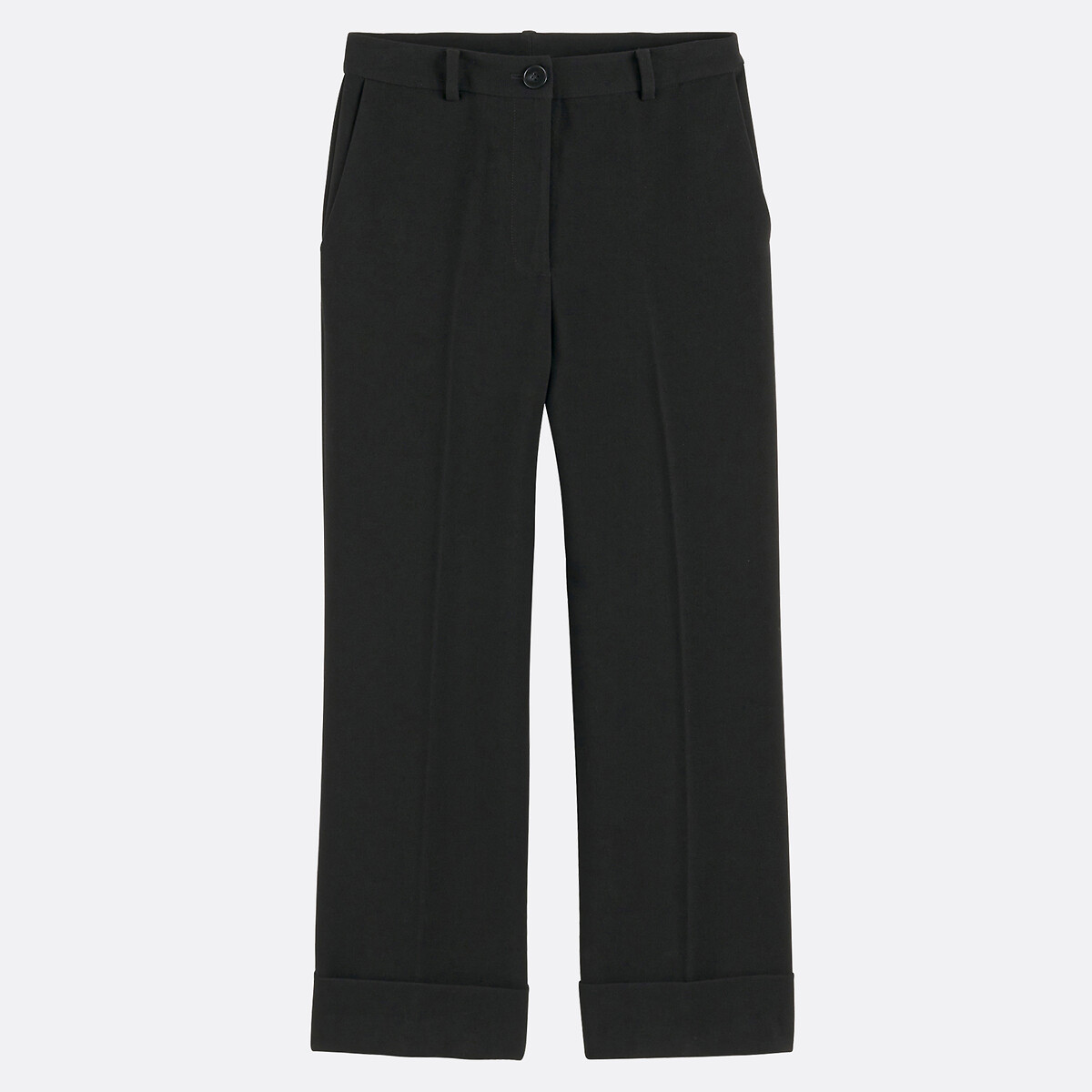 COLEÇÃO LA REDOUTE<br>Calça reta de cintura alta, comprimento 7/8