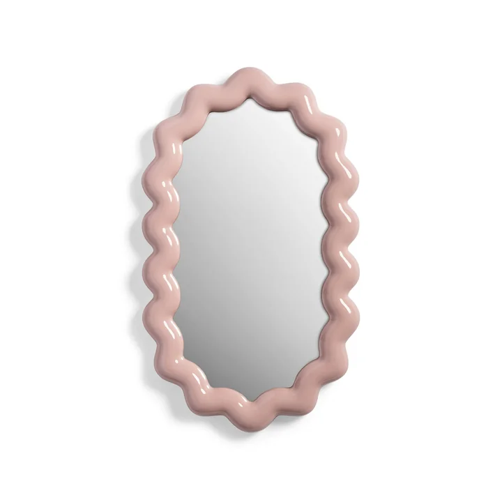 &klevering - Zigzag Wandspiegel, 31,5 x 52,5 cm, blush