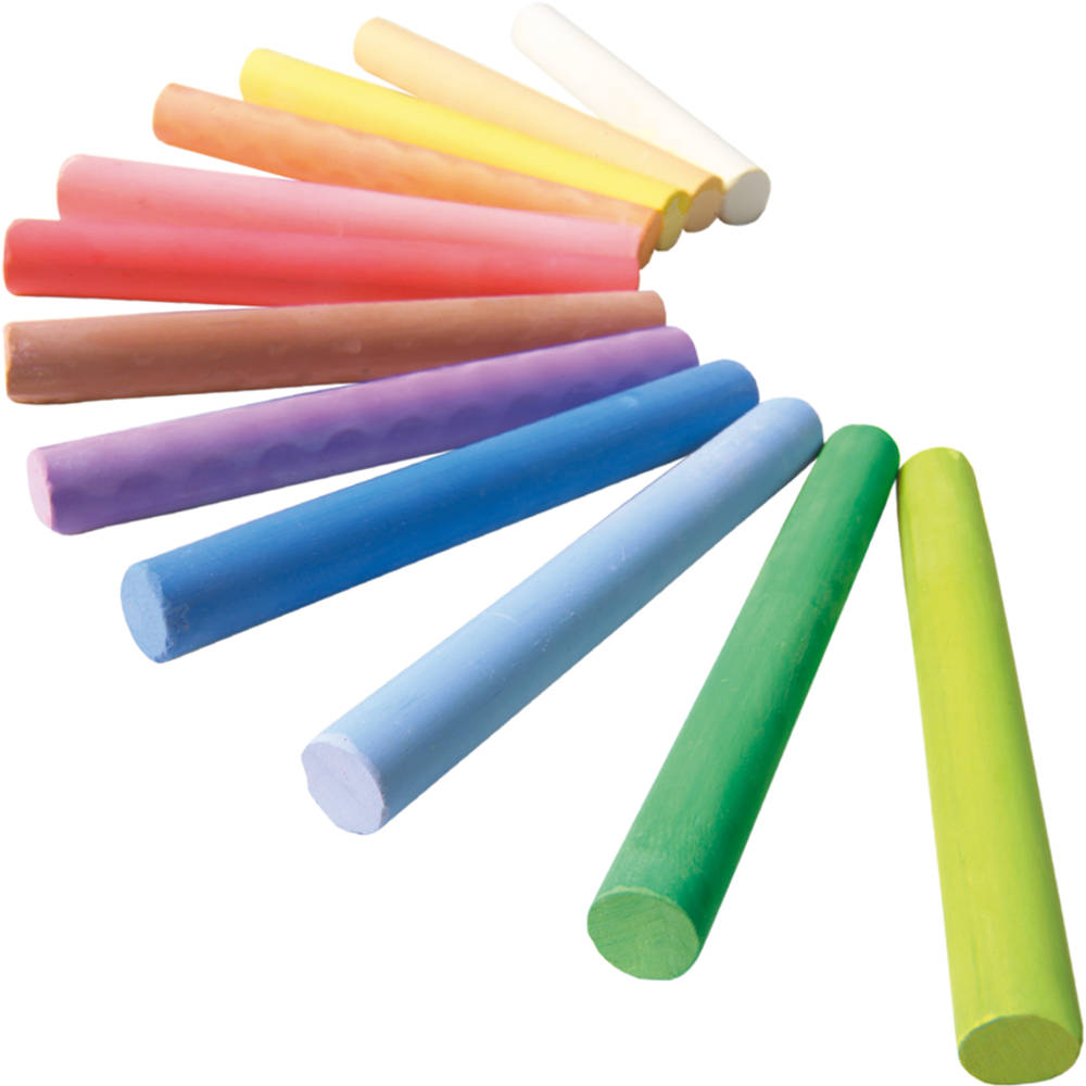 SES Creative 12 krijtjes - multikleur