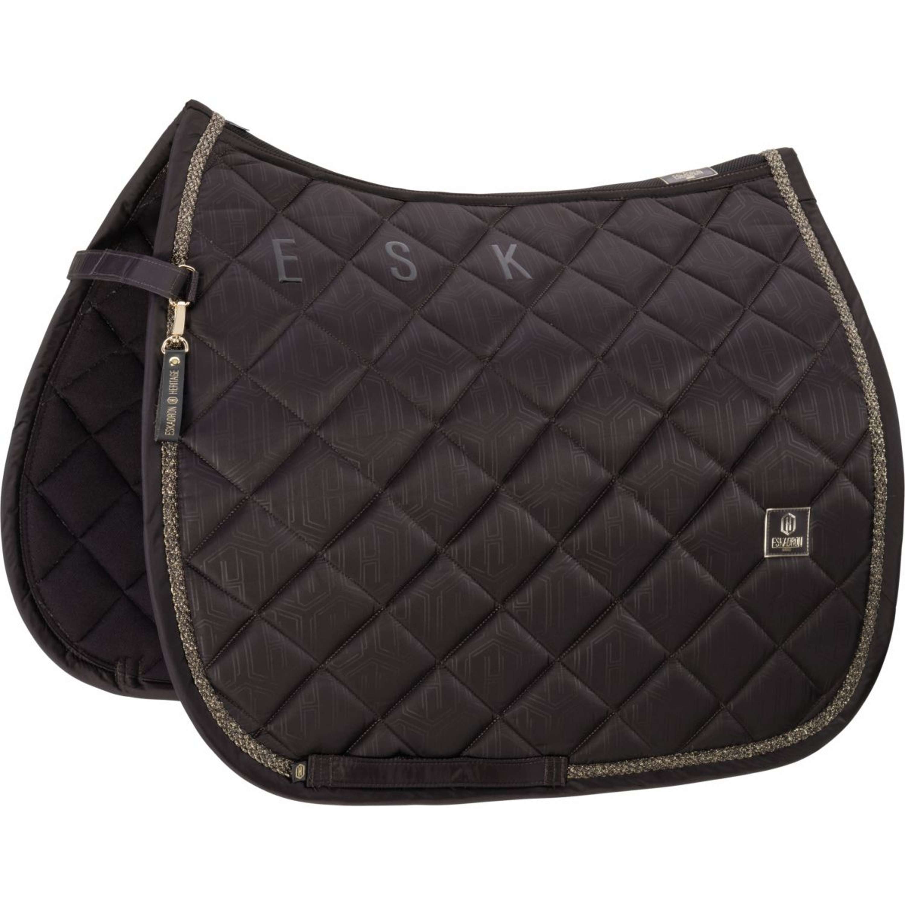 Eskadron Zadeldekje Heritage Glossy Dressuur Black Truffle