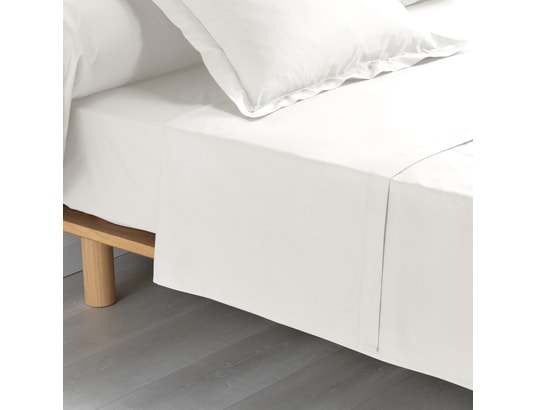 DOUCEUR D'INTERIEUR - CDAffaires Drap plat 1 personne 180x290 cm percale uni 78 fi...
