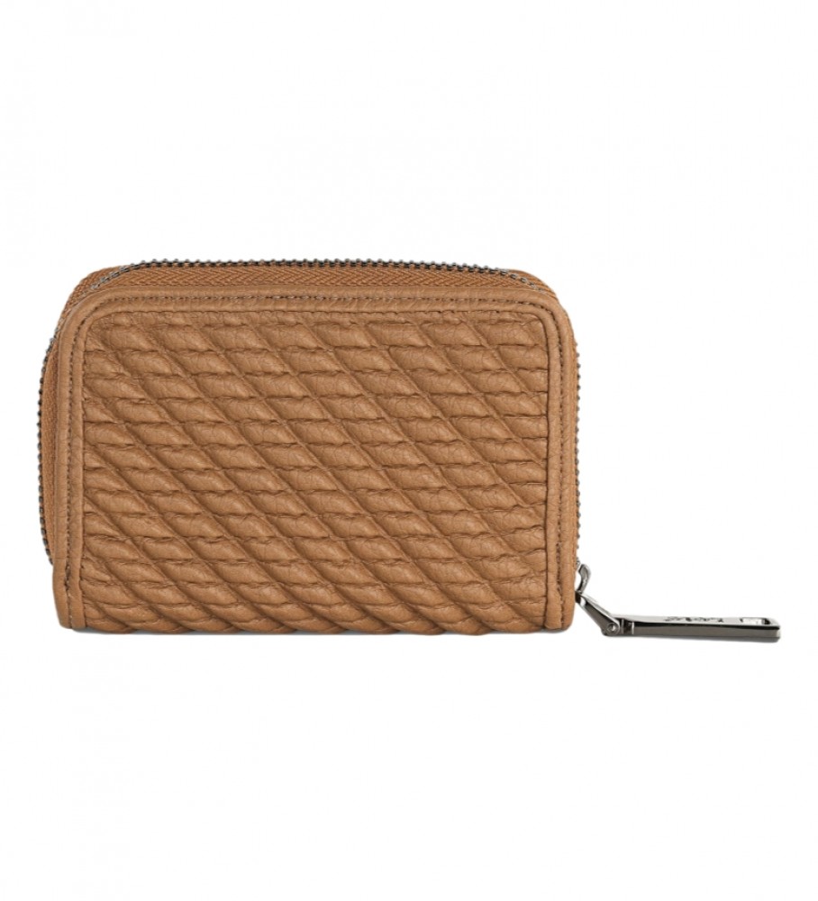 Carteira Lois LOIS com trava de segurança RFID anti-escaneamento, modelo 311726, cor taupe.